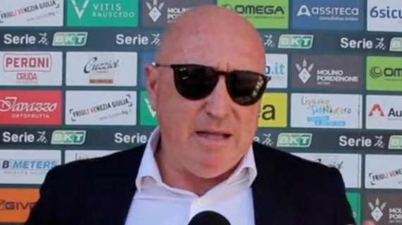 Pordenone, Lovisa: «Retrocessione in C? Non mollo. Potenzierò il club»