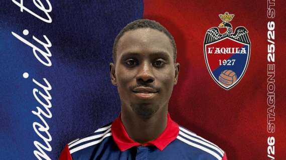 L'Aquila 1927 ufficializza l'arrivo di Elhadji Samba Sow