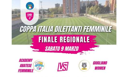 Coppa Italia Femminile: sabato la finale regionale della Campania