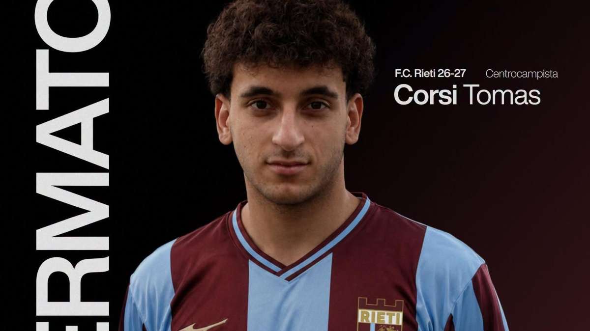 Il Rieti blinda il futuro: Tomas Corsi resta in amarantoceleste