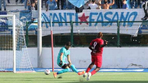 Brutta sconfitta casalinga per il Fasano che cede 2-0 alla Palmese.