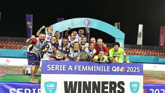 Beach Soccer - Femminile Q8: Cagliari si ripete, battuta Lady Terracina, è Scudetto!