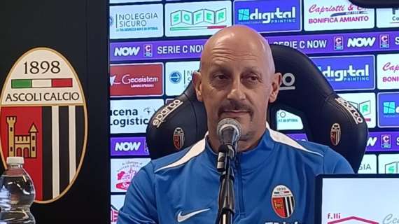 Ascoli, mister Di Carlo: «Abbiamo le carte per recuperare terreno. Venerdì match fondamentale»