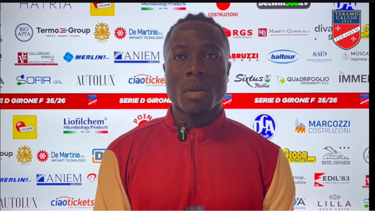 «Loro saranno spensierati, noi avremo tutto da perdere», Njambè avverte il Teramo prima del Notaresco