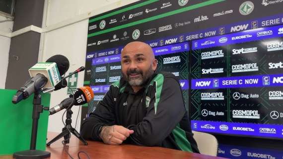 Avellino, mister Biancolino: «La pressione che c'è dobbiamo tramutarla in forza»