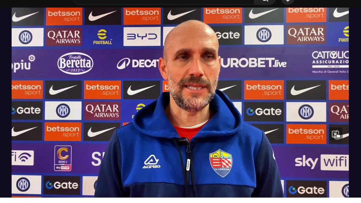 Lumezzane, l'orgoglio di Troise dopo il pari con l'Inter: «Bravi ragazzi, non era scontato resistere in inferiorità»