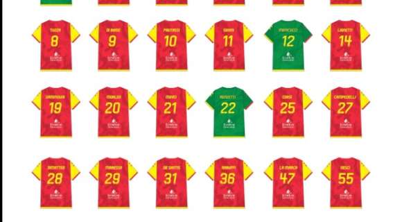 Resi noti i numeri di maglia del Bra per la stagione 25-26