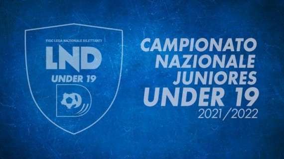 Campionato Juniores Under 19: il programma della 2ª giornata del turno preliminare 