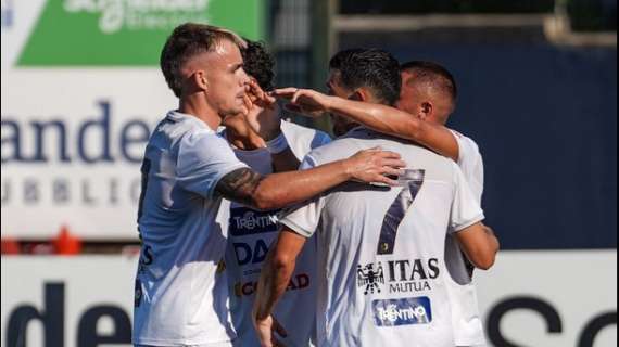 Vittoria nel "derby" per il Trento: 2-1 al Südtirol e segnali incoraggianti per la Coppa Italia