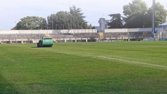 Matera, al via i lavori sul manto erboso dell'impianto di casa