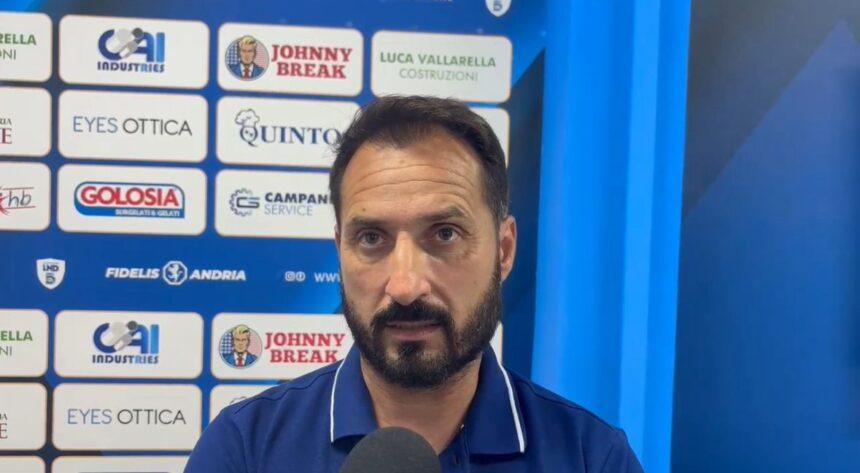 Fidelis Andria, mister Scaringella: «Ieri decisivo il portiere del Fasano. Noi reduci da settimana completta»