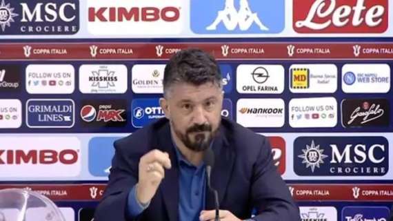 Napoli, Gattuso: «Questo Milan non è più forte di noi. Ko colpa mia, io il responsabile della squadra»