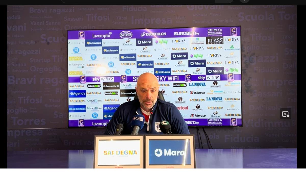 Torres, mister Greco: «È una delle partite più difficili, la Ternana è fortissima»