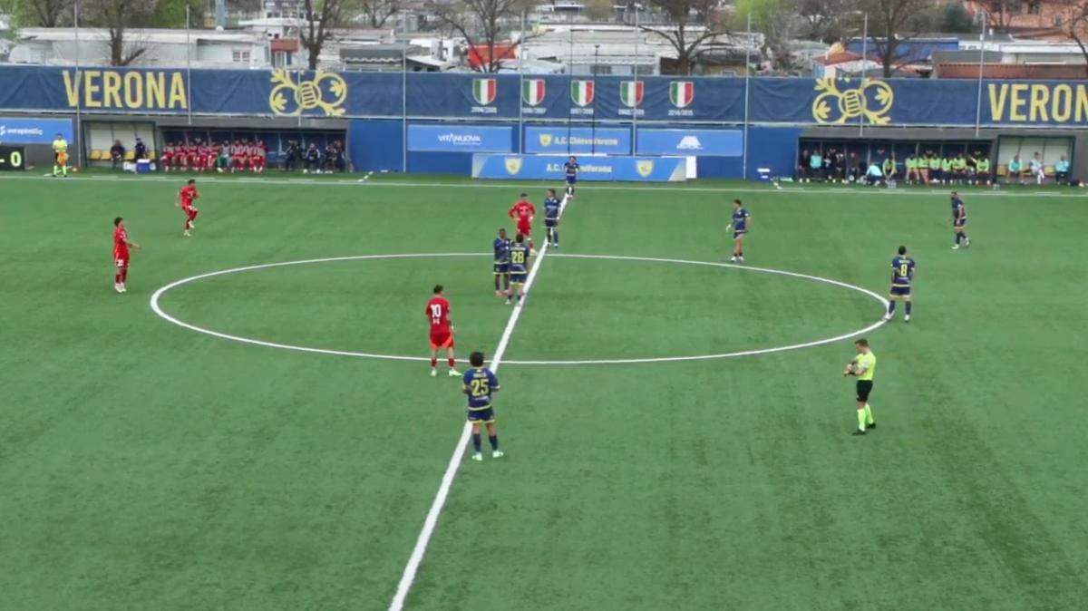 Il Chievo Verona travolge il Villa Valle: 3-1 allo stadio Oliveri