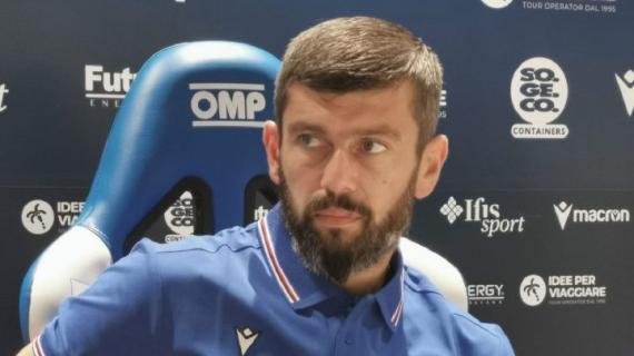 Sampdoria, mister Donati: «A fine primo tempo eravamo all'inferno tutti e siamo saltati fuori»