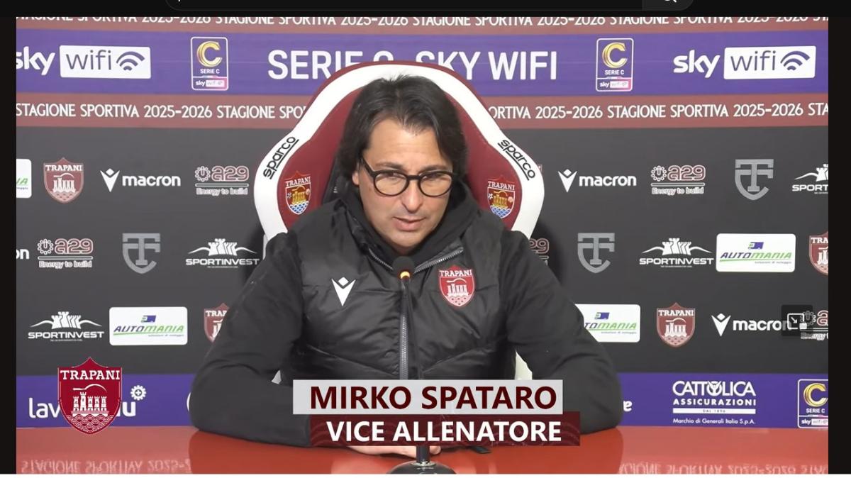 «Siamo una furia, il gol annullato è un mistero»: lo sfogo di Mirko Spataro dopo il ko del Trapani