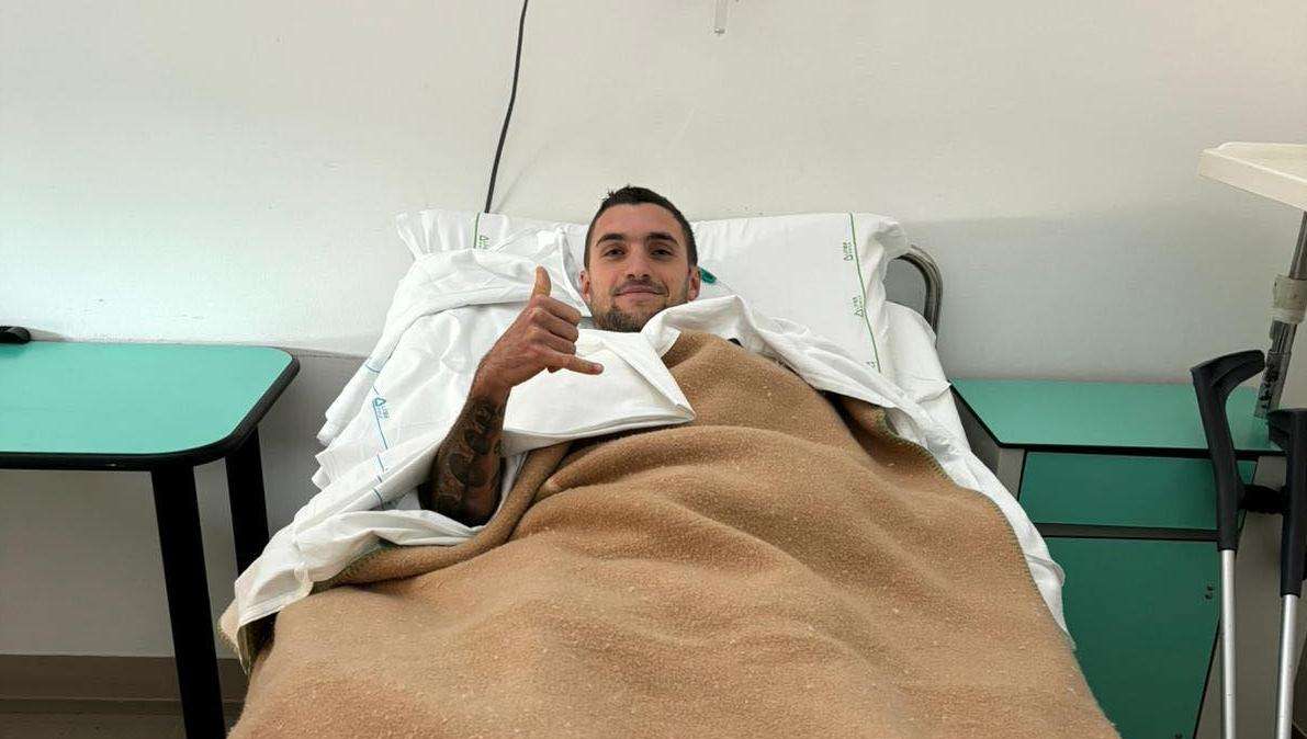 Chieti, Arlotti operato al crociato e tempi di recupero