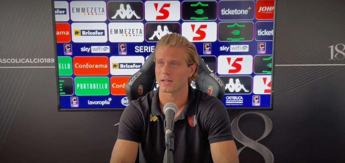 Ascoli, Gori: «Ci mancava questo successo davanti ai nostri tifosi»