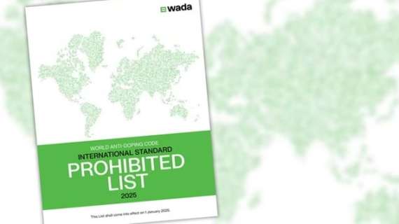 WADA: pubblicata la lista delle sostanze e dei metodi proibiti 2025, in vigore dal 1° gennaio 