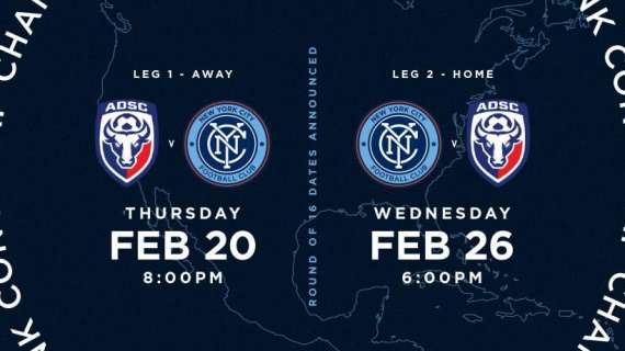 New York City FC’s 2020 Scotiabank Concacaf Champions League Dates Announced
