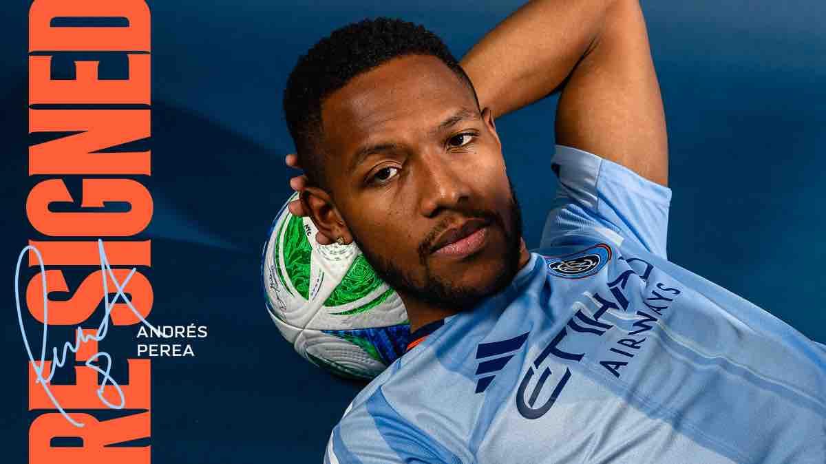 New York City FC Re-Signs Midfielder Andrés Perea