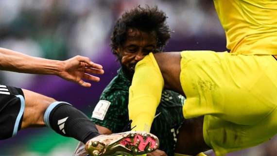 Saudi Arabia fractures jaw and facial bones for Al-Shahrani. Already operated in Germany