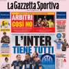 La Gazzetta Sportiva apre con il mercato dell'Inter: "L'Inter tiene tutti"