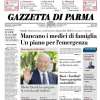 Gazzetta di Parma in apertura: "Per i crociati strada in salita ma è quella giusta"