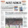 L'Alto Adige in apertura: "Impresa Sudtirol, vince e vola in semifinale". Reggina ko
