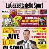 La Gazzetta dello Sport con il messaggio di Del Piero: "Juve, io ci sono"