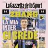 La Gazzetta dello Sport apre con un'intervista a Zhang: "La mia Inter ci crede"