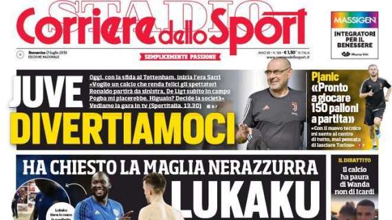 L'apertura del Corriere dello Sport: "Lukaku veste Inter"