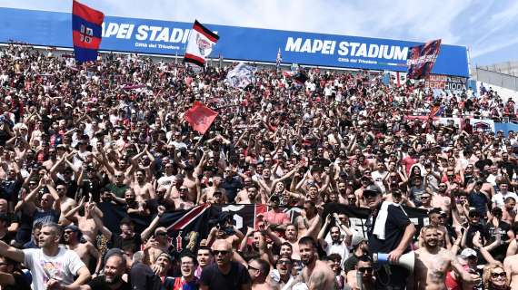 Buona risposta del pubblico sardo: più di 600 i tifosi cagliaritani presenti al Tardini questa sera