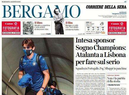 Corriere di Bergamo: "Sogno Champions: Atalanta a Lisbona per fare sul serio"