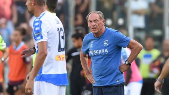 Pescara, Zeman: "Parma con poco ritmo ma grande capacità di gestire la gara"