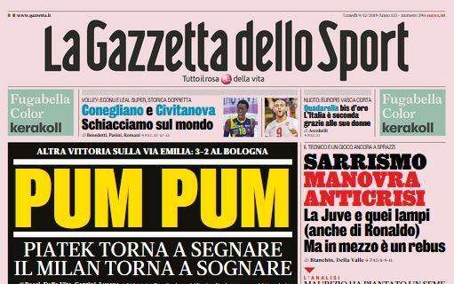 La Gazzetta dello Sport su Piatek: "Pum Pum"