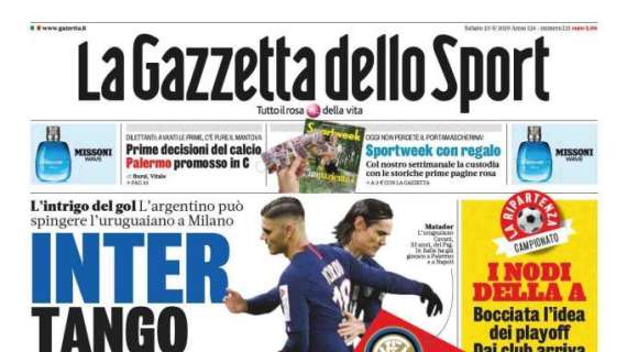 La Gazzetta dello Sport: "Inter, tango a Parigi"