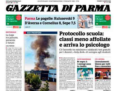 Gazzetta di Parma: "Le pagelle: Kulusevski 9, D'Aversa e Cornelius 8, Sepe 7,5"