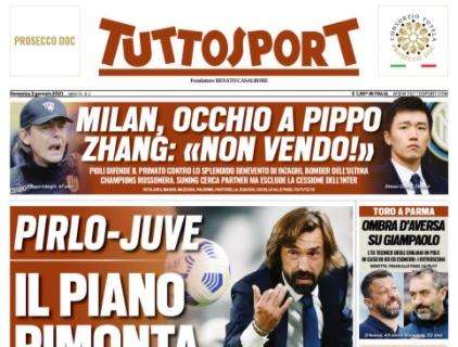 L'apertura di Tuttosport: "Pirlo-Juve, il piano rimonta"