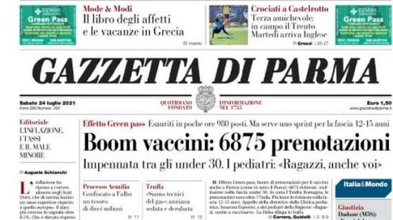 Gazzetta di Parma: "Terza amichevole: in campo il Trento. Martedì arriva Inglese"