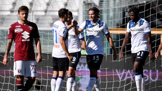 Serie A, l'Atalanta parte con quattro reti in casa del Torino