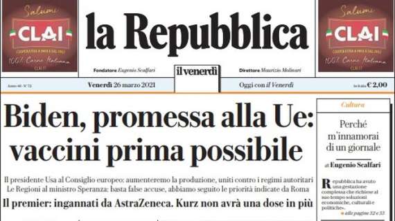 La Repubblica: "Diritti tv, la Serie A sceglie Dazn. A Sky tre partite. Oggi il voto"