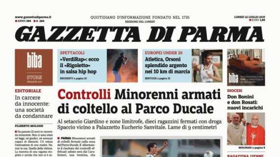 Gazzetta di Parma: "Il Parma vince 4-0, per Inglese prima partita e subito un gol"