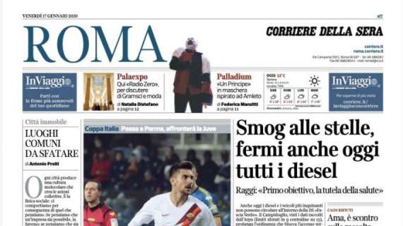Corriere di Roma: "Doppio Pellegrini, la Roma ai quarti"