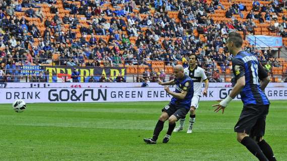 Inter, ultimo successo contro il Parma a San Siro nel 2013: 1 a 0 con firma di Rocchi