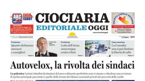 Ciociaria Oggi: "Frosinone beffato a Parma nel recupero, su rigore"