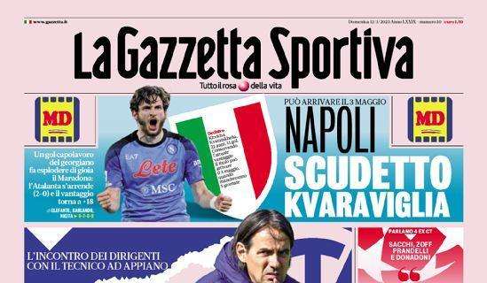 L'apertura de La Gazzetta dello Sport: "L'Inter processa Inzaghi". Quattro i capi d'accusa