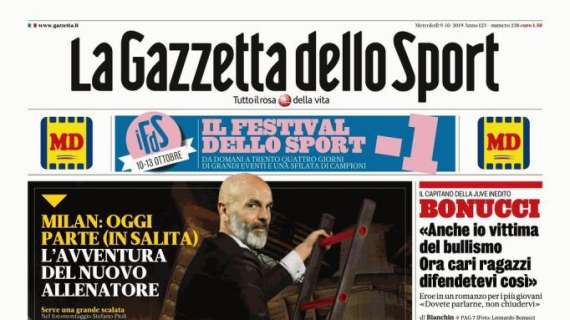 La Gazzetta dello Sport: "Scala a Pioli"