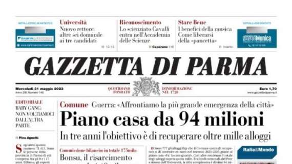 Gazzetta di Parma: "Il Parma da sogno dura solo un tempo: il Cagliari ribalta tutto nel finale"