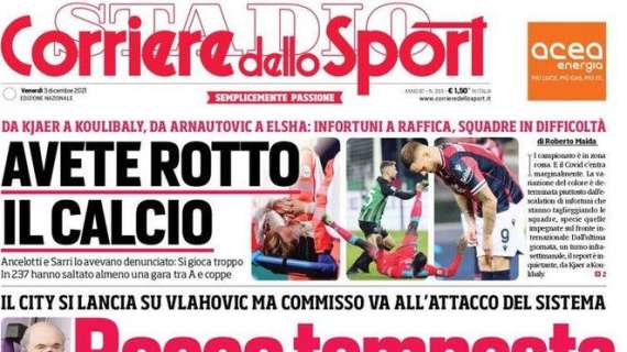 Corriere dello Sport su Commisso: "Rocco tempesta"